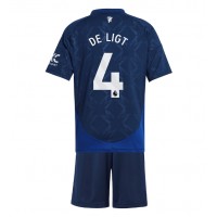 Manchester United Matthijs de Ligt #4 Replica Away Minikit 2024-25 Short Sleeve (+ pants)